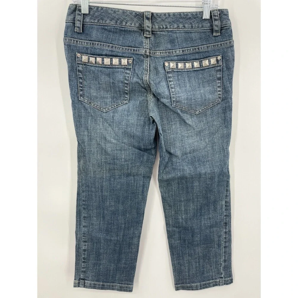 MICHAEL KORS Studded Cropped Capri Jeans Size 2